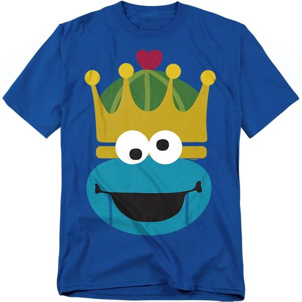 Sesame Street - T-Shirt Per Uomo/Donna Unisex, Design Natalizio TV21236 (S) (Blu Reale)-image