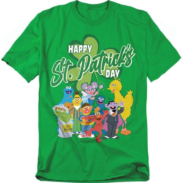 Sesame Street - Maglietta Per Uomo/Donna Unisex, St Patricks Day TV21240 (S) (Irish Green)-image