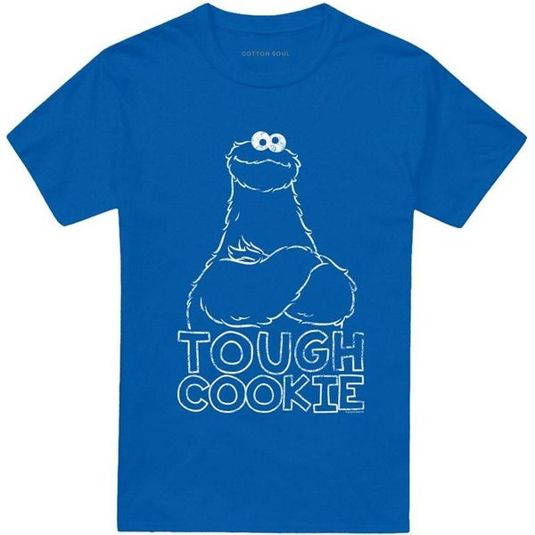 Sesame Street - Maglietta "Touch Cookie"" Per Uomo/Donna Unisex TV21242 (Xxl) (Royal Blue)"-image