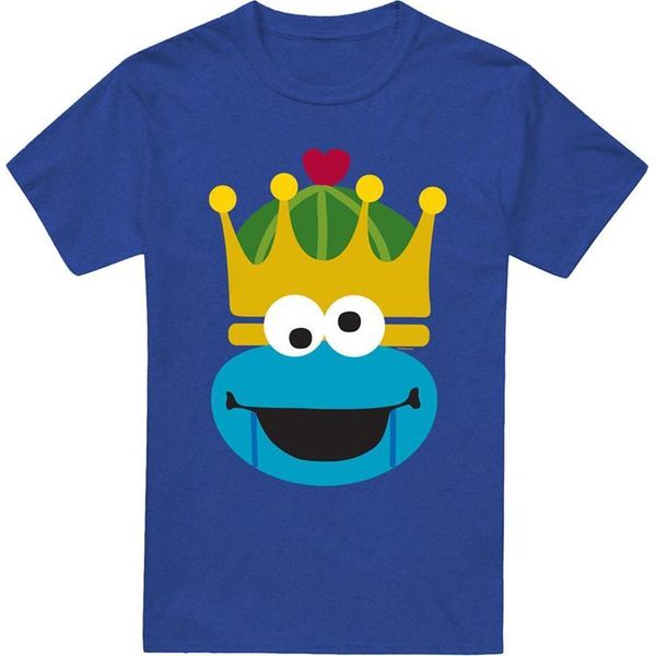 Sesame Street - Maglietta Per Uomo/Donna Unisex, Disegno Natalizio TV21265 (M) (Blu Reale)-image