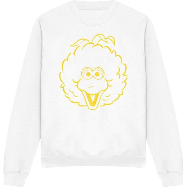 Sesame Street - Felpa Per Uomo/Donna Unisex TV21324 (L) (Bianco)-image