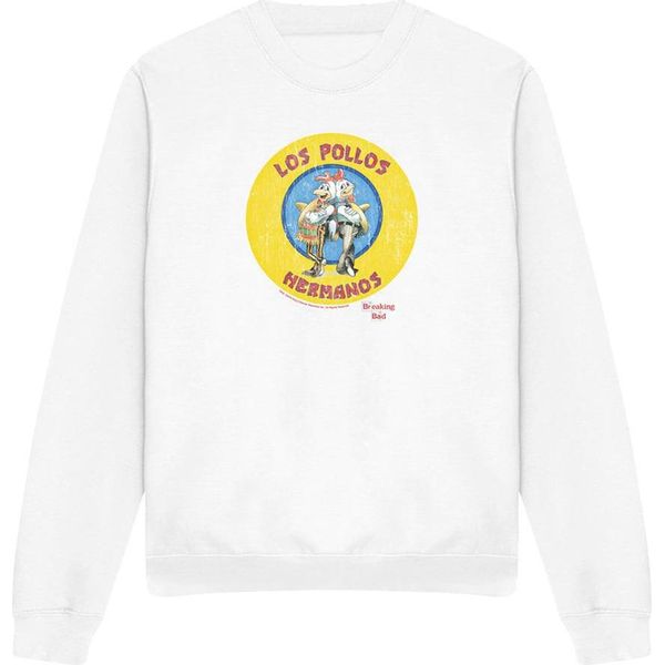 Breaking Bad - Felpa "Los Pollos Hermanos"" Per Uomini/Donne Unisex TV21342 (S) (Bianco)"-image