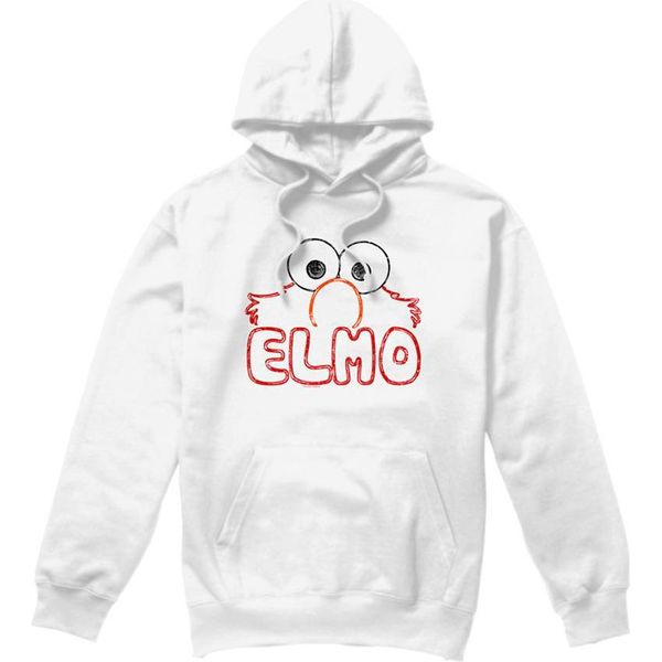 Sesame Street - Felpa Con Cappuccio Per Uomo/Donna Unisex TV21366 (Xxl) (Bianco)-image