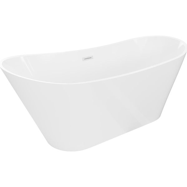Mexen Dora Vasca Da Bagno Indipendente 160 X 75 Cm, Bianca, Troppo Pieno Bianco - 52071607500-20-image