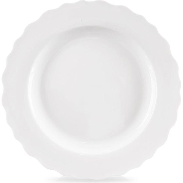 Piatto Orion Piatto Piano Piatto In Porcellana Bianco Mona 24,5 Cm-image