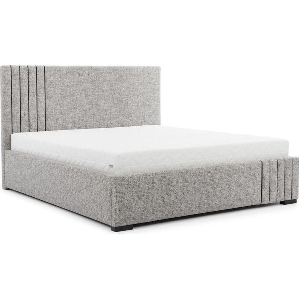 Elegante Letto Matrimoniale Grigio Letti Di Design Per La Camera Da Letto Testata Grande Jv Moebel-image