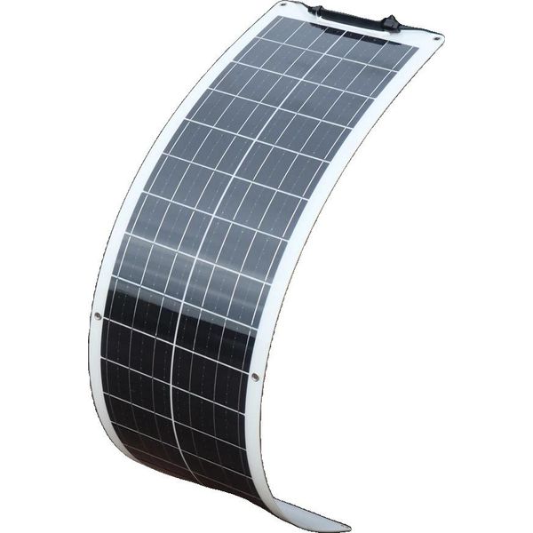 50W Pannello Solare Flessibile, Silicio Monocristallino, Dimensioni Compatte, 50W Flessibile Bianco-image