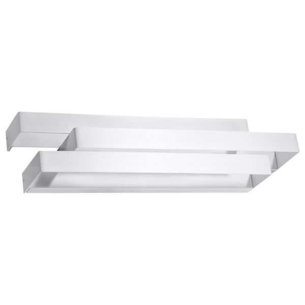 Lampada Da Parete Frost 2Xg9 8W Acciaio 10X9X42Cm Sollux Lighting-image