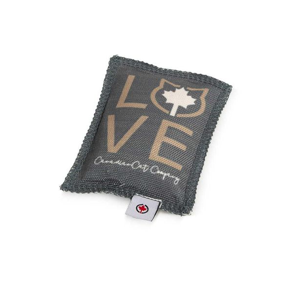 Cuscino Coccola Per Gatti Canadesi | Love | Grigio Scuro Con Marrone | Erba Gatta 5G-image