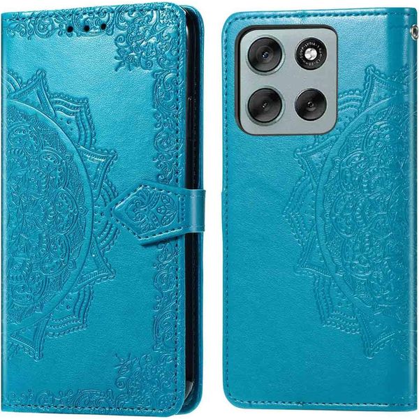 Motorola Moto G56 Skin - Pelle Finta - Flip Cover Imoshion - Turchese-image