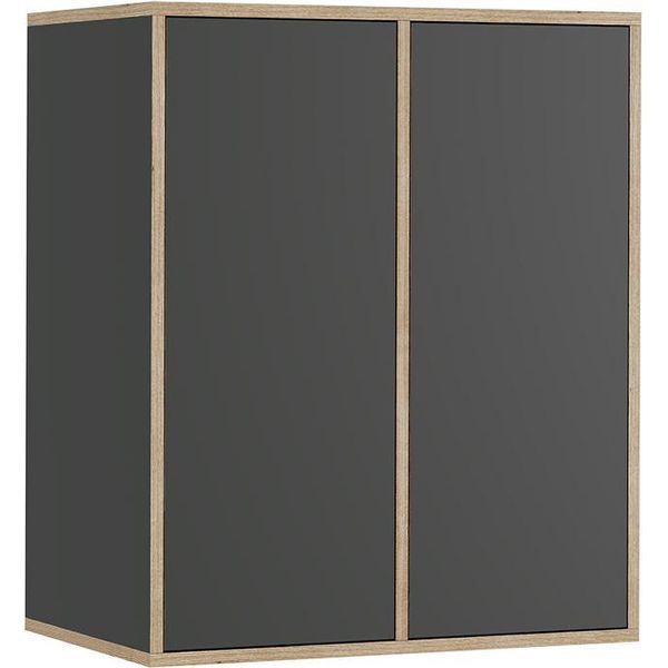 Vicco Libreria Da Parete Tetrix, 63 X 75 Cm Con 2 Porte, Antracite/Nordico-image