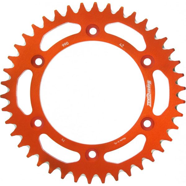 Supersprox Alu-Kettenrad 520 - 42Z (Arancione) RAL-990:42-ORG|ID 125,0 Lk 150,0 6-Loch-image