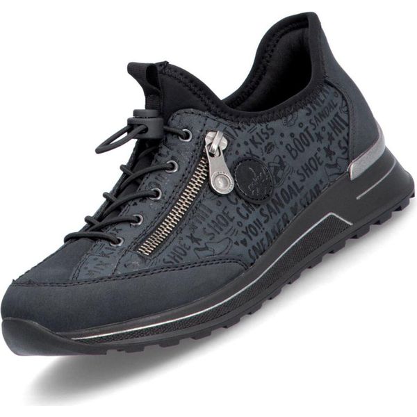 Rieker N1455-14 - Scarpa Slip-On Rieker Blu Scuro Rieker Colore: Blu Scuro, Misura: 38,-image