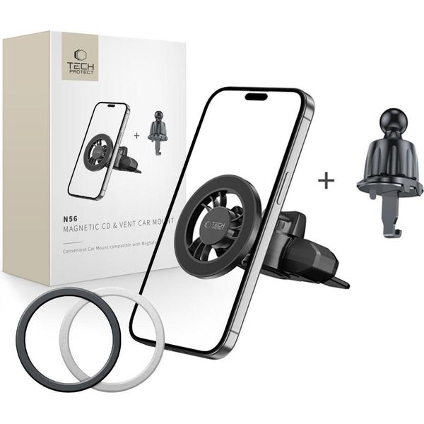 Tech-Protect N56 Magnetic Magsafe Cd & Vent Car Mount Nero-image