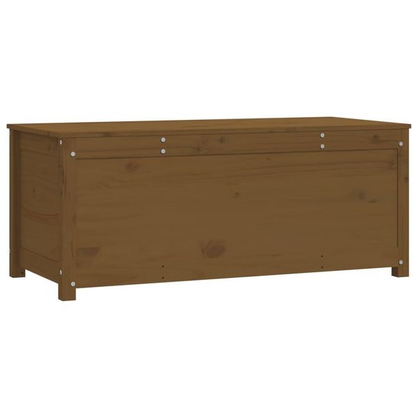 Cassapanca Marrone Miele 110X50X45,5 Cm In Legno Di Pino Massiccio-image