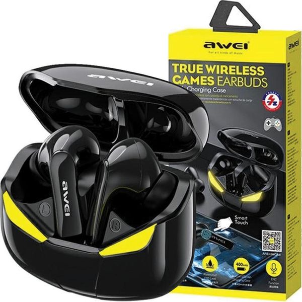 Awei Headphones Bluetooth 5.0 T35 Tws Black-image