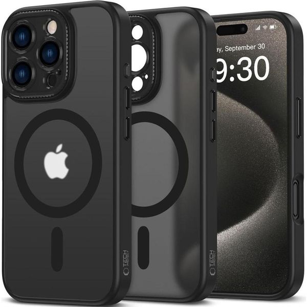 Tech-Protect Magcam Magsafe Iphone 16 Pro Nero Opaco-image