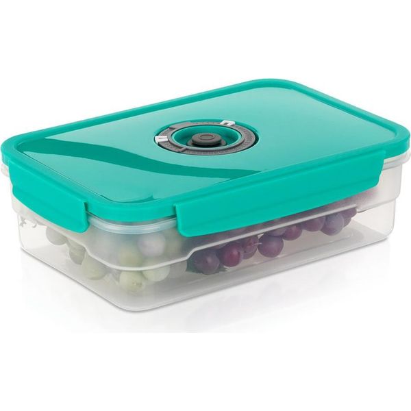Casseruola Per Alimenti Excellent Houseware, Polipropilene, 23X16X7 Cm, 1,2 L, Trasparente/Verde-image