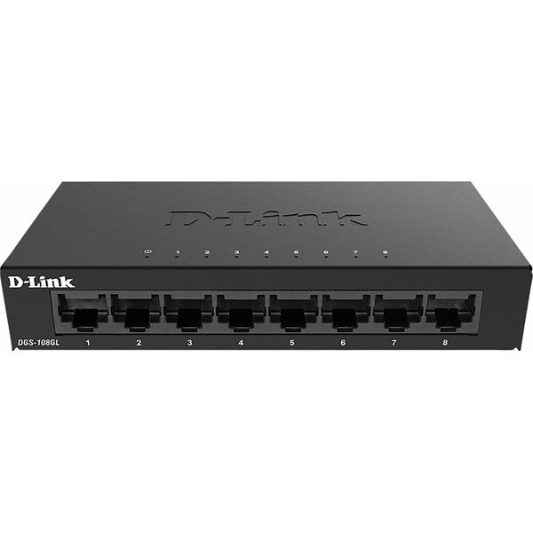 D-Link | Switch | DGS-108GL/E | Non Gestito | Desktop | Numero Di Porte 10/100 Mbps (RJ-45) | Numero Di Porte 1 Gbps (RJ-45) | 8 | Numero Di Porte Sfp | Numero Di Porte Poe | Numero Di Porte Poe+ | Alimentatore-image