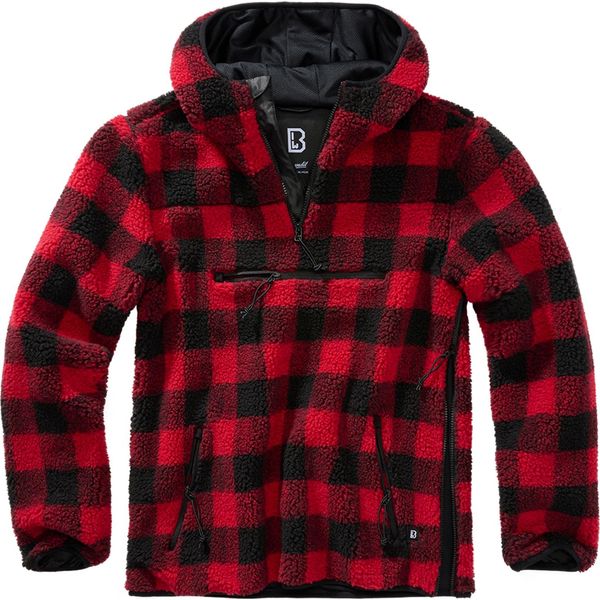 Brandit - Maglione Da Lavoro Teddyfleece Troyer Rot - 5XL-image