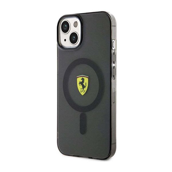 Ferrari Fehmp14Surkk Custodia Rigida Per Iphone 14 / 15 / 13 6.1 Czarny/Nero Traslucida Magsafe-image