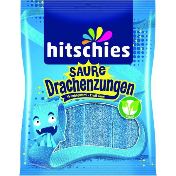 Hitschies Lingue Di Drago Acide Blu Gomma Da Masticare Alla Frutta Acida 125G-image