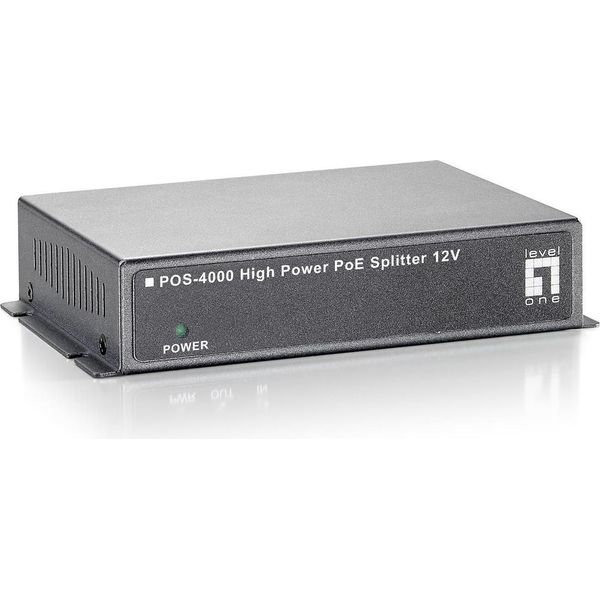 Levelone POS-4000 - Poe-Splitter - 15.4 Watt - 1 Ausgangsstecker (0552016)-image