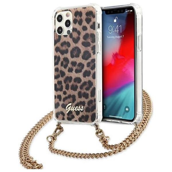 Guess Guhcp12Lkcleo Iphone 12 Pro Max6,7 Leopard Hardcase Gold Strap-image