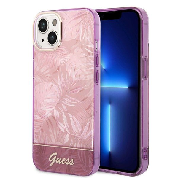 Guess Guhcp14Shgjghp Collezione Jungle Per Iphone 14 / 15 / 136.1 RóżOwy/Pink Hardcase-image