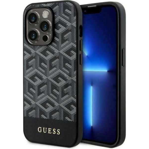 Guess Guhmp14Xhgcfsek Custodia Rigida Gcube A Strisce Magsafe Per Iphone 14 Pro Max6.7 Czarny/Nero-image