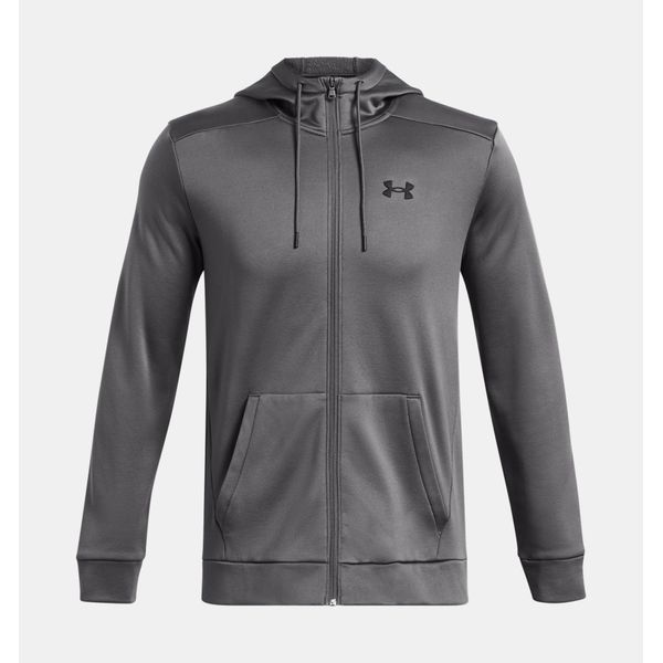 Under Armour Ua Armour Fleece Fz Felpa Con Cappuccio - Castlerock, Taglia:M-image