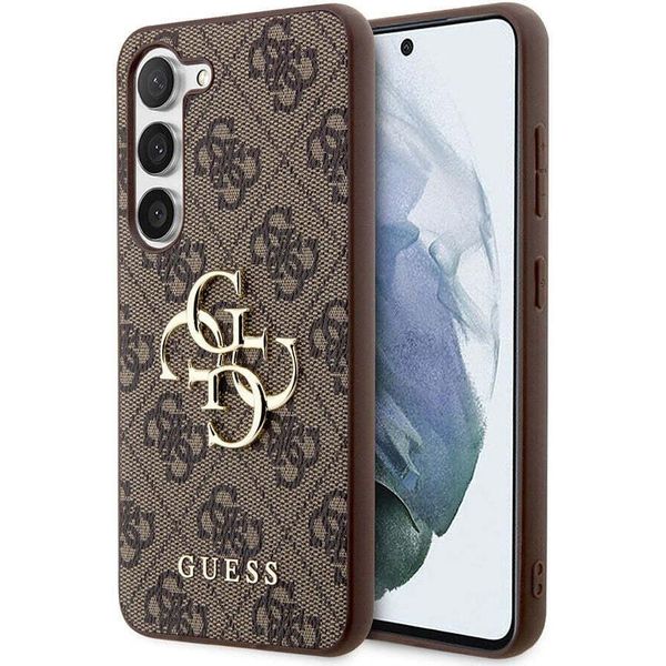 Guess Guhcs24M4Gmgbr S24+ S926BrąZowy/Brown Hardcase 4G Big Metal Logo-image