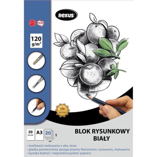 Blocco Da Disegno A3/20K Bianco Premium-image