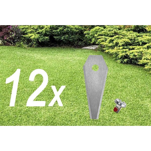 12X Lame Per Robot Tagliaerba | Lame Per Bosch Indego-image