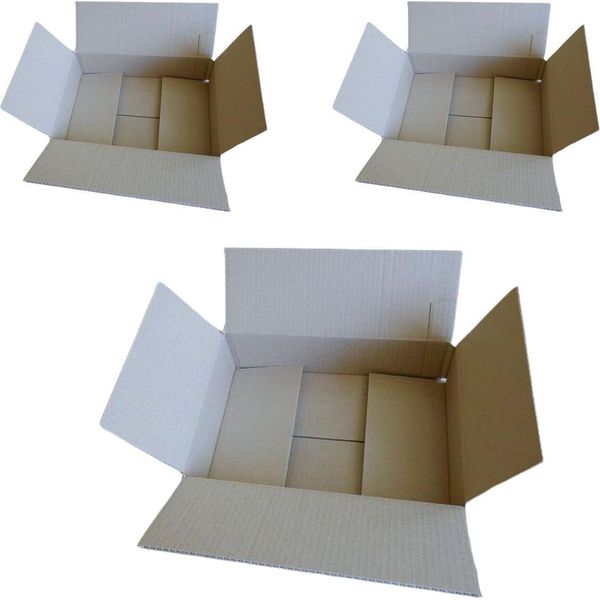 3 Scatole Da Imballaggio 31 X 21 X 7,5 Cm-image