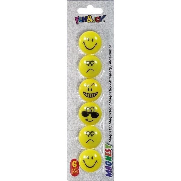 Magneti Da Tavolo 29Mm 6Pcs Emoticon-image