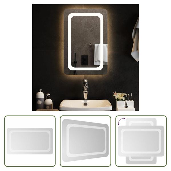 The Living Store Specchio Da Bagno A Led 40X60 Cm-image