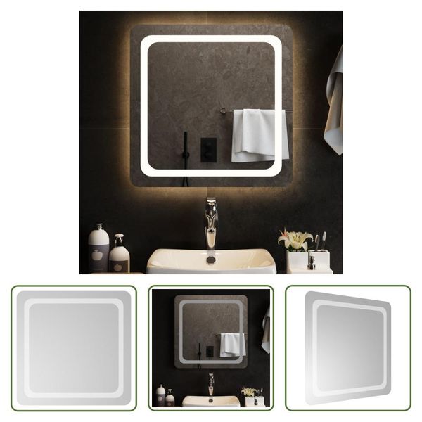 The Living Store Specchio Da Bagno A Led 60X60 Cm-image