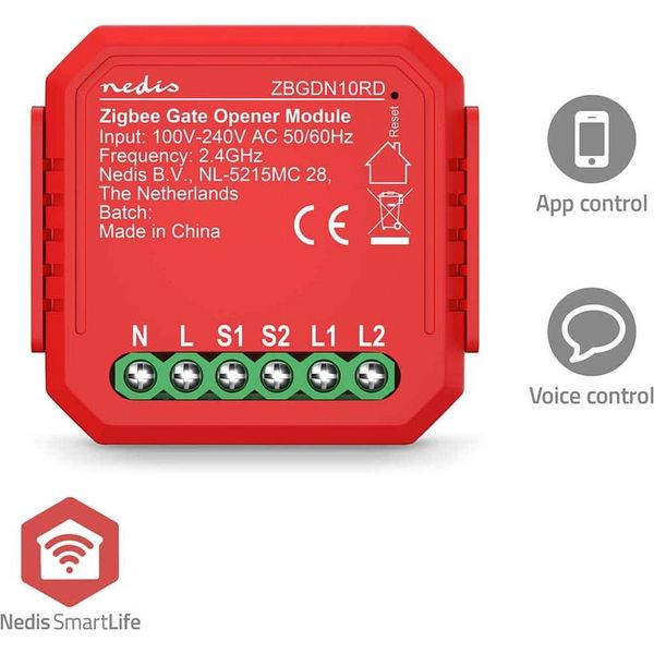 Interruttore Di Alimentazione Smartlife | Zigbee 3.0 | 2,5 W| Connessione Terminale | App Disponibile Per: Android™ / Ios-image