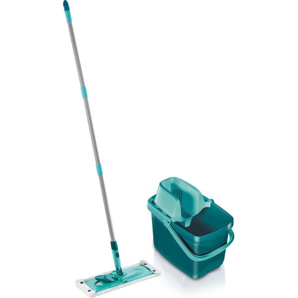 Leifheit 55356 Set Combi Clean, Mocio E Secchio Con Pressa, Colore Verde/Turchese-image