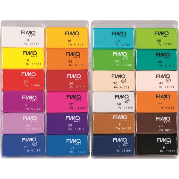 Staedtler Argilla Da Modellare Fimo Soft 24 Colori Base Assortiti-image