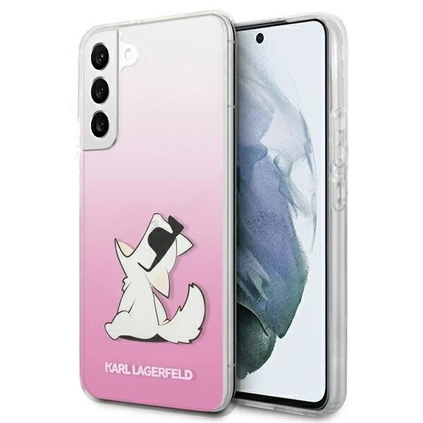 Karl Lagerfeld Klhcs22Mcfnrcpi S22+ S906 Custodia Rigida Rosa/Rosa Choupette Mangiare-image