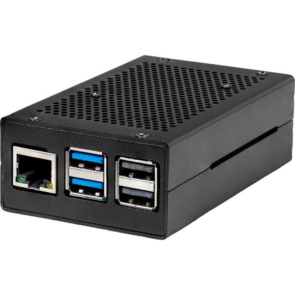 Alloggiamento In Alluminio JOY-IT Con Ventola Attiva, Rb-Alucasep5-01B, Per Raspberry Pi 5-image