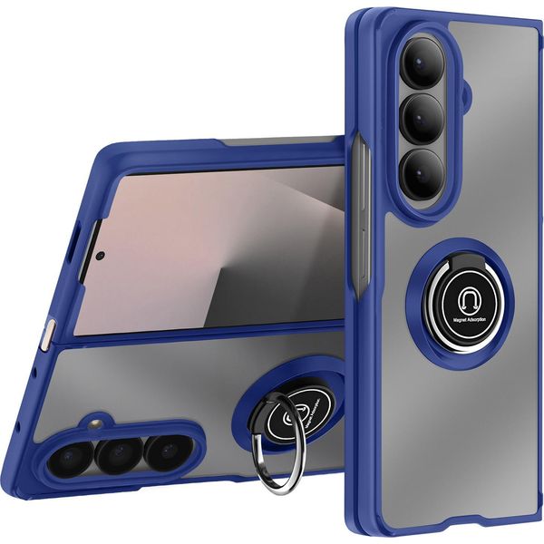 Avizar, Samsung Galaxy Z Fold 7 Custodia Pieghevole Con Anello Magnetico, Blu-image