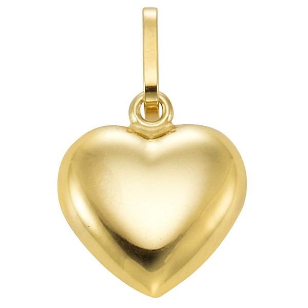 KettenanhäNger Firetti "Schmuck Geschenk Gold 333 Halsschmuck AnhäNger FüR Halskette Herz", Gold (Gelbgoldfarben), SchmuckanhäNger, Damen, Gelbgold 333, 0,4 G, KettenanhäNger-image