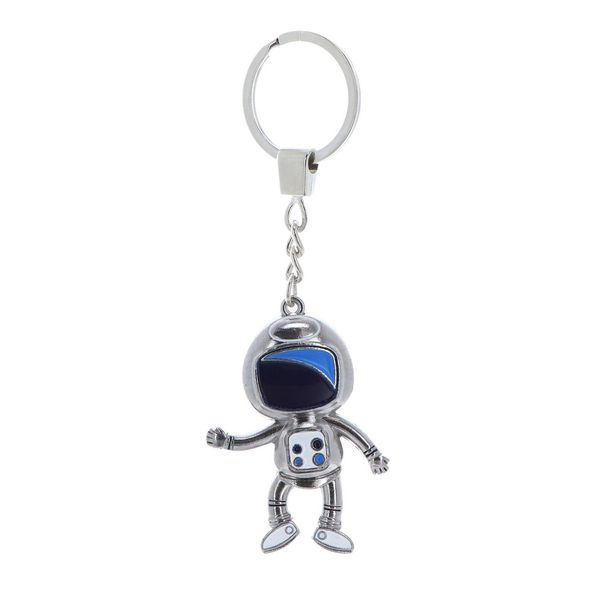 Mcneill Portachiavi Keyring (FüR Schulranzen Space) Roboter Argentato Blu-image