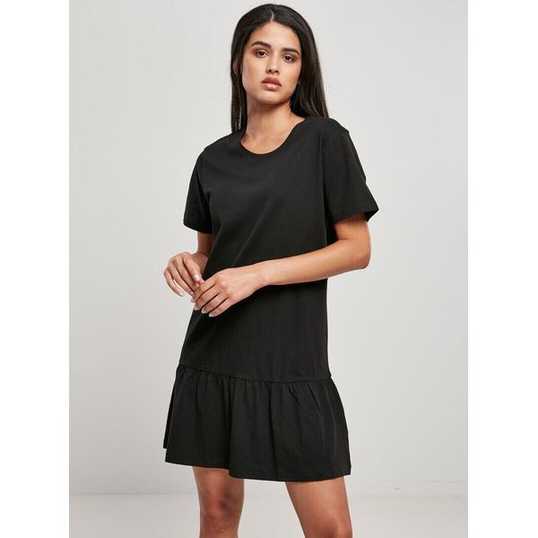 Urban Classics Damen Kleid Ladies Valance Tee Dress Nero-Xs-image