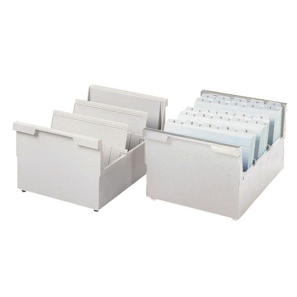Han 855-0-11 Vassoio Appendibile Din A5 Orizzontale, Per 1000 Schede, Grigio Chiaro-image