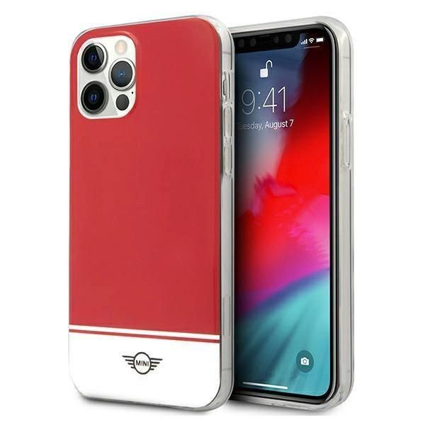 Mini Mihcp12Mpcubire Iphone 12/12 Pro6,1 Czerwony/Rosso Custodia Rigida Collezione Stripe-image