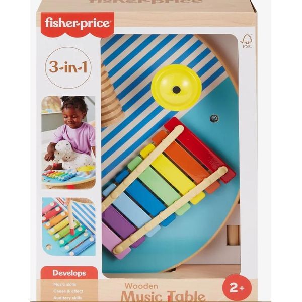 Tavolo Musicale In Legno Mattel Fisher-Price HXT91-image